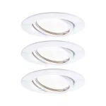 PAULMANN Base Coin oprawa wbudowana ruchoma LED 3-st ściemnianie 3x5W 230V 51mm Biały/Metal