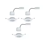 PAULMANN Base Coin oprawa wbudowana ruchoma LED 3-st ściemnianie 3x5W 230V 51mm Biały/Metal