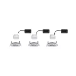 PAULMANN Oprawa do wbudowania NOVA COIN LED wychylna zestaw 3x6W 470lm 84mm 2700K IP23 230V aluminium