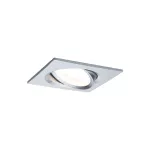 PAULMANN Oprawa do wbudowania NOVA COIN LED wychylna zestaw 3x6W 470lm 84x84mm 2700K IP23 230V aluminium