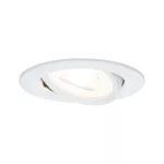 PAULMANN Oprawa do wbudowania NOVA LED DIM wychylna GU10 6.5W 460lm 84mm 2700K IP23 230V biały mat