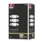 PAULMANN Oprawa do wbudowania NOVA LED DIM wychylna 3xGU10 6.5W 460lm 84mm 2700K IP23 230V chrom