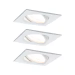 PAULMANN Oprawa do wbudowania NOVA LED DIM wychylna zestaw 3xGU10 6.5W 460lm 84x84mm 2700K IP23 230V biały mat