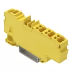 Złączka rozgałęźna z otworem montażowym 1 x 6 mm² / 6 x 1,5 mm², żółty