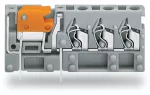 3-przew modul zł do płytek druk z łącznikiem nożowym 2,5 mm² RM 5 mm, szara