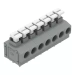 Złączka do płytek drukowanych przycisk 1,5 mm² RM 5/5,08 mm 7-bieg, szara