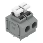 Złączka do płytek drukowanych przycisk 1,5 mm² RM 5/5,08 mm 2-bieg, szara 235-402/332-000