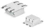 Złączka SMD-Through-Board do pł.druk. 0,75 mm² raster 6,5 mm 3-bieg., biała 2070-543/998-406