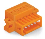 Wtyk 1-przewodowy CAGE CLAMP®, pełna ochrona przed błędnym wetknięciem. pomarańczowa 734-333/019-000