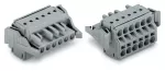 2-przewodowe gniazdo Push-in CAGE CLAMP®, szara 231-2108/037-000