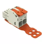 1-przewodowe gniazdo dźwignia Push-in CAGE CLAMP®, jasnoszary 832-1102/342-000