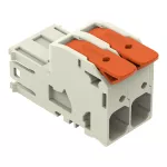 Wtyk 1-przewodowy dźwignia Push-in CAGE CLAMP®, pełna ochrona przed błędnym wetknięciem, jasnoszary 832-1202