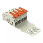 Wtyk 1-przewodowy dźwignia Push-in CAGE CLAMP®, pełna ochrona przed błędnym wetknięciem, jasnoszary 832-1204/334-000