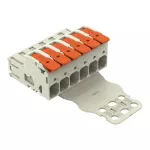 Wtyk 1-przewodowy dźwignia Push-in CAGE CLAMP®, pełna ochrona przed błędnym wetknięciem, jasnoszary 832-1206/334-000