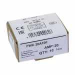 FWC-20A10F Wkładka szybka, 20 A, AC 600 V, 10 x 38 mm, aR, UL