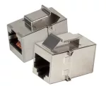 Adapter RJ45 kat. 5e STP Keystone Snap-In metalowa obudowa