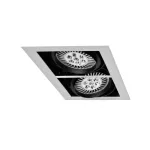 Kardo LED 2x12W 2x LED AR111 /G53/ 3000K ze źródłami szaro/czarny