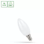 LED ŚWIECOWA E-14 230V 5,5W COG WW MILKY SPECTRUM