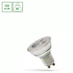 LED GU10 230V 7,5W SMD 30st WW z soczewką szklana SPECTRUM PREMIUM