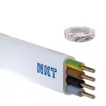 nkt instal YDYpżo 450/750 4x2,5 biały Kabel elektroenergetyczny, instalacyjny, wielożyłowy z izolacją PVC