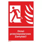 DRZWI PRZECIWPOŻAR.ZAMYKAĆ 150X205 FOLIA SAMOPRZYLEPNA FOTOLUMINESCENCYJNA 29P/F1\FS