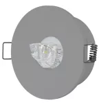 Oprawa AXP IP65/20 LED 3W 330lm (opt. asym.) 1h dwuzadaniowa szara