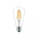 Żarówka LED Philips MASTER klasa A 4W zamiennik 60W 840lm 2700K LEDBulbND4-60W E27 827 ST64 CL G UE Szkło przezroczyste 5 lat gwar