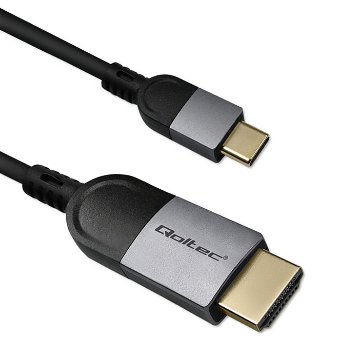 Qoltec Kabel Adapter USB-C na HDMI high speed 4K | 60Hz | 32AWG | 2m