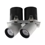 36W Oprawa downlight LED na teleskopie / Chip SAMSUNG / Barwa:4000K / Obudowa: Biały + Czarny