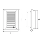 Kratka DUO SMART 135 fi 100/Czarna