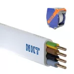 nkt instal YDYpżo 450/750 4x1,5 biały Kabel elektroenergetyczny, instalacyjny, wielożyłowy z izolacją PVC