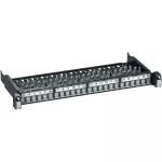 Panel LAN S-one rozwinięty, niewyposażony, 1U, RAL7016, 24 złącza, RJ45, UTP