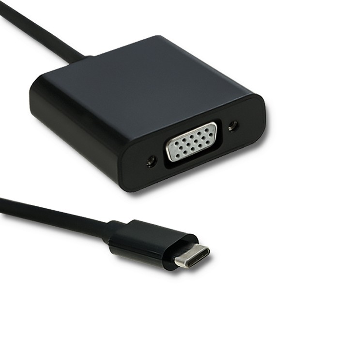 Qoltec Adapter przejściówka USB-C 3.1 do VGA | Full HD 1080P 