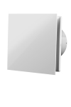 KLIQ COLORS wentylator osiowy fi 100 mm, cichy z wyłącznikiem czasowym wraz z panelami dekoracyjnymi (biały, czerwony, czarny)