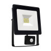 NOCTIS LUX SMD 120st 230V 10W IP44 WW WALLWASHER black with sensor