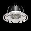 Oprawa INTO R160 LED TRIMLESS p/t ED 2750lm/840 45° czarny biały 27 W