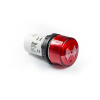 Buzzer, monoblok, 230V AC, 85db, podświetlany, IP65, czerwony