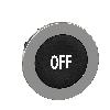 Główka przycisku bez podświetlenia czarny białe oznaczenie OFF Harmony XB4