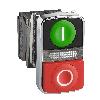 Harmony XB4 Przycisk podwójny zielony/czerwony, LED 120V