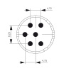 SAI-M23-BE-6-3.5MM Wkładka stykowa do złączy okrągłych, nr.katalogowy 1224030000