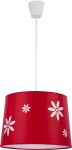 TK-Lighting lampa wisząca FLORA biały/czerwony 1xE27 2416