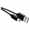 Kabel USB 2.0, wtyk A - mini B, ładowanie, transmisja danych, 2 m, czarny