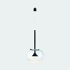 Pendant Alive Single with glass difusor LED 8.5 LED warm-white 2700K ON-OFF Black 454lm 00-6671-05-F1