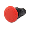 Przycisk dłoniowy bezpieczenstwa, monoblok, 1NC, grzybek 40 mm, czerwony