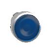 Harmony XB4 Główka przycisku płaskiego z mechanizmem push push niebieska LED metalowa