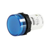 Lampka sygnalizacyjna MB z LED, monoblok, 230V AC, płaski klosz, niebieska