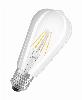 Lampa LED, klasyczny kształt bańki Edison 4W 827 230V szkło przezroczyste E27