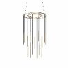 Pendant Candle 18 Bodies Chandelier LED 70.3 LED warm-white 2700K 0-10V Brass 2765lm 00-6066-27-27