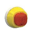 Harmony XB5, Antybakteryjna główka przycisk Estop, plastik, czerwona, Ø22, blokada obrót, biały/czerwony LED, 24 V AC/DC