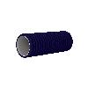 Kanał elastyczny o przekroju okrągłym fi 75 mm, 50 m (niebieski)